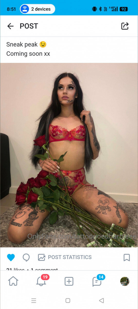 Tattooooedbarbiee (@tattooooedbarbiee), OnlyFans creator